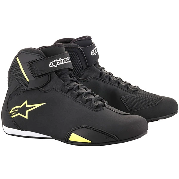 Alpinestars Alpinestars Sektor Microfibre Shoes - Black / Fluo Yellow