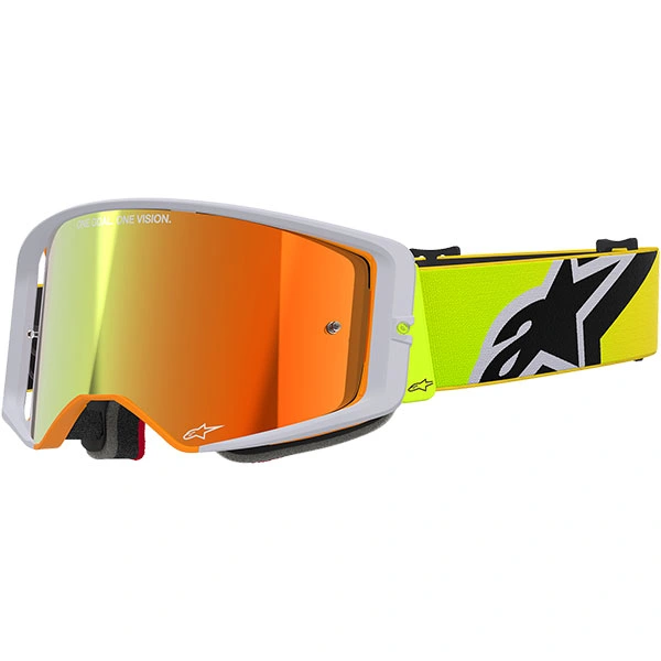Alpinestars Alpinestars Supertech Corp Goggles - Fluo Yellow / Grey / Mirror Red Lens
