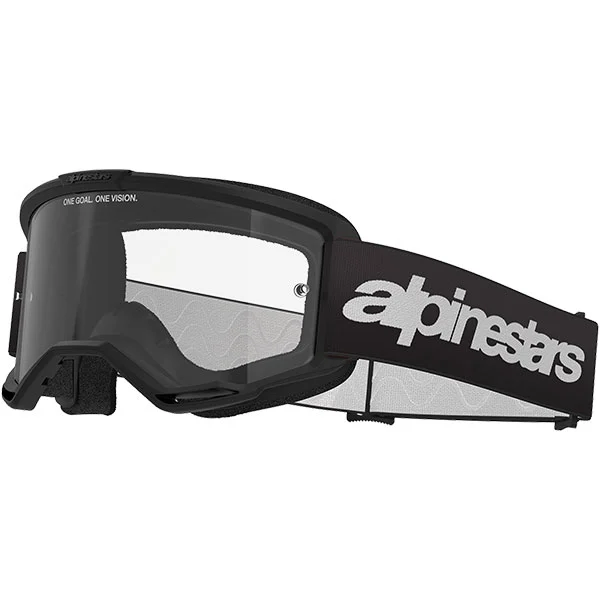 Alpinestars Alpinestars Vision 3 Wordmark Goggles - Black / Clear Lens