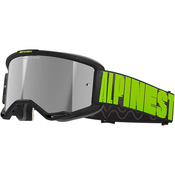 Alpinestars Alpinestars Vision 5 Hollow Goggles - Charcoal /Fluo Yellow / Mirror Silver Lens