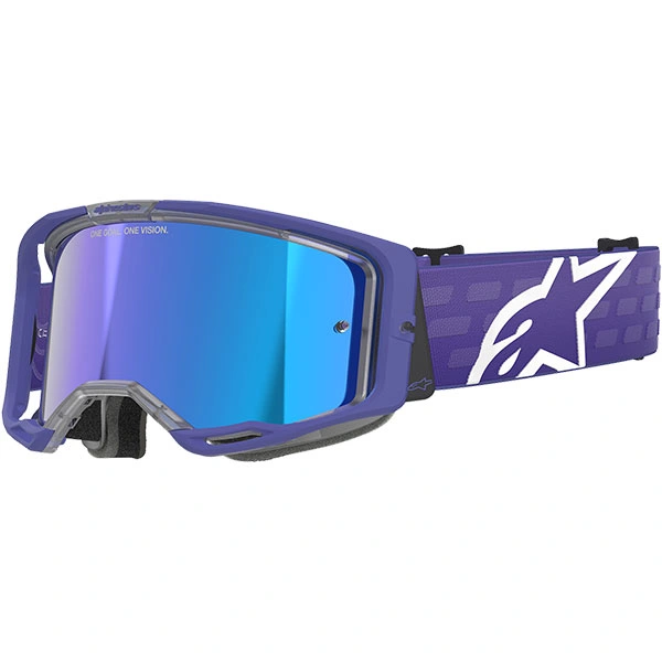 Alpinestars Alpinestars Vision 8 Corp Goggles - Purple / Mirror Blue Lens