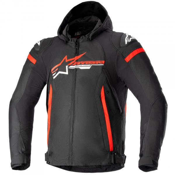 Alpinestars Alpinestars Zaca Waterproof Textile Jacket - Black / Bright Red / White