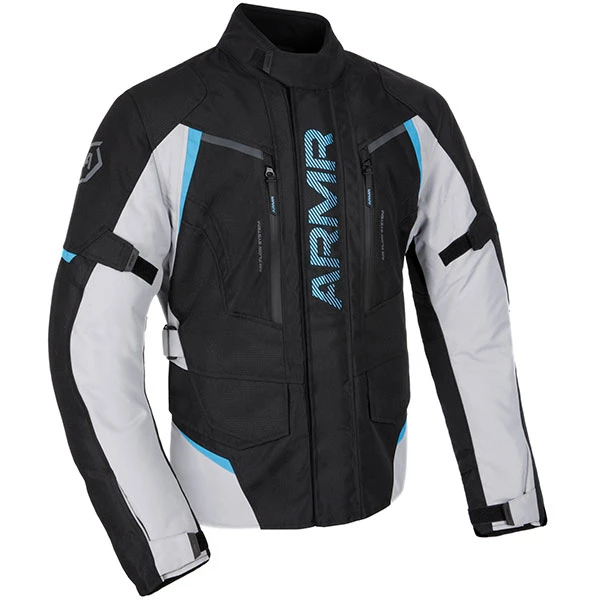 ARMR ARMR Kiso 4.0 Waterproof Jacket - Black / Light Grey / Blue
