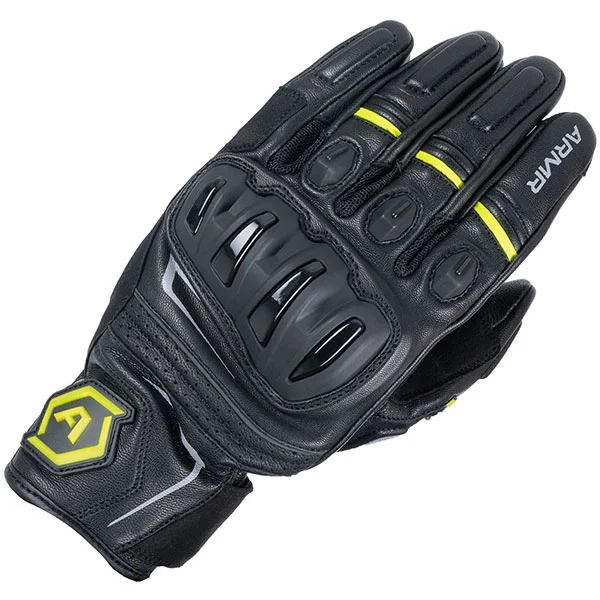 ARMR ARMR Raiden 3.0 Leather Gloves - Black / Yellow