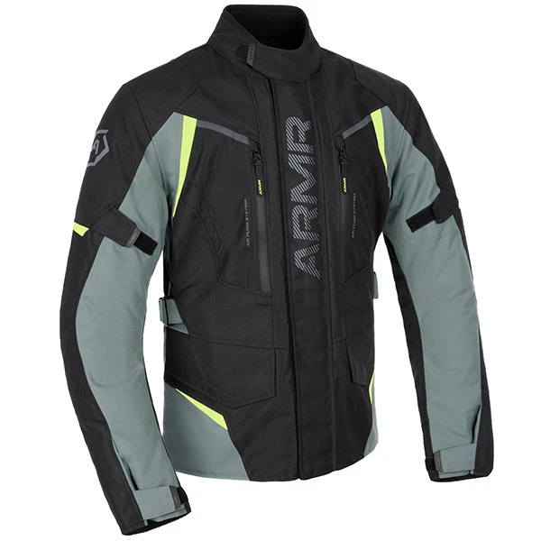 ARMR ARMR Kiso 4.0 Waterproof Jacket - Black / Light Grey / Fluo