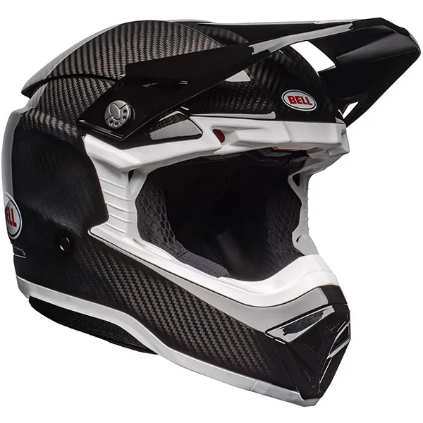 Bell Bell Moto-10 Spherical - Gloss Black Carbon / White