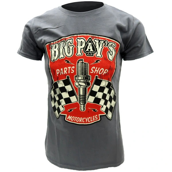Big Pav's Parts Shop Big Pav's Parts Shop Ladies T-Shirt - Grey