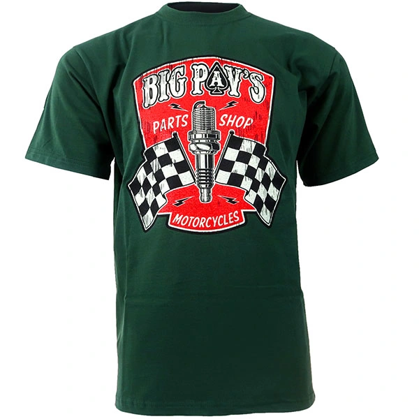 Big Pav's Parts Shop Big Pav's Parts Shop T-Shirt - Bottle Green