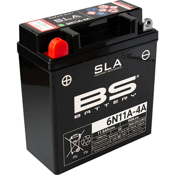 BS Batteries BS Batteries Motorcycle Battery - 6N11A-4A SLA Sealed Lead Acid