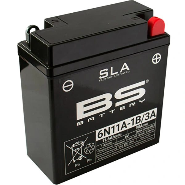 BS Batteries BS Batteries Motorcycle Battery - 6N11A-1B/3A SLA Sealed Lead Acid