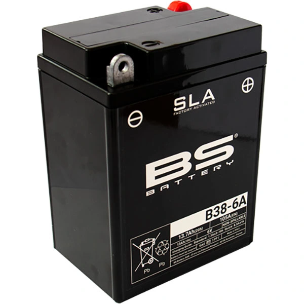 BS Batteries BS Batteries Motorcycle Battery - B38-6A SLA Sealed Lead Acid