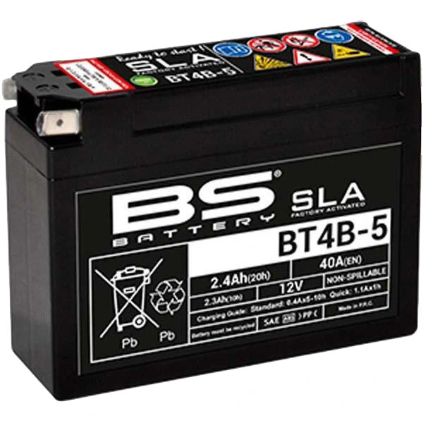 BS Batteries BS Batteries Motorcycle Battery - BT4B-5 SLA Sealed Lead Acid