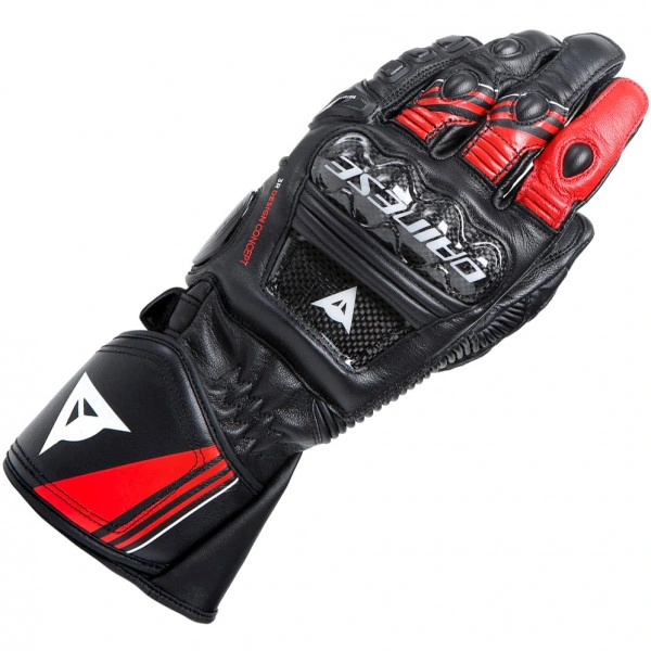 Dainese Dainese Druid 4 Leather Gloves - Black / Lava Red / White