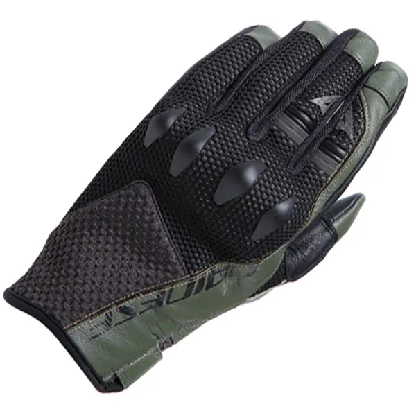 Dainese Dainese Karakum Ergo-Tek Textile Gloves - Black / Army Green