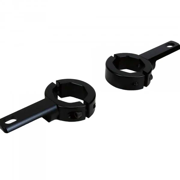 Denali Denali 32mm-38mm Tube Mount Kit For Mounting Auxiliary Lights To Frame, Fork & Crash Bars - Black