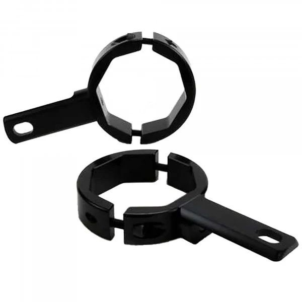 Denali Denali 50mm-60mm Tube Mount Kit For Mounting Auxiliary Lights To Inverted Fork Tubes - Black