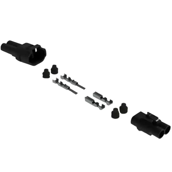 Denali Denali MT Series 2-Pin Waterproof Connector Set - Male & Female Connectors With Terminals & Seals