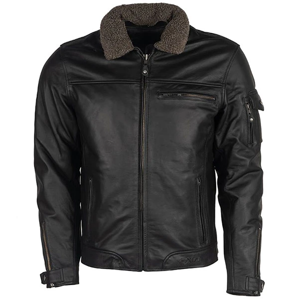 DXR DXR A40 Leather Jacket - Black