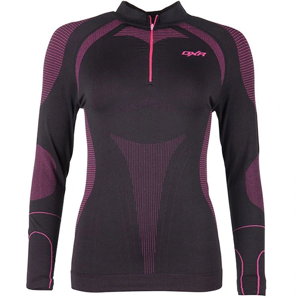 DXR DXR Ladies Warmcore Long Sleeve Shirt - Black / Pink