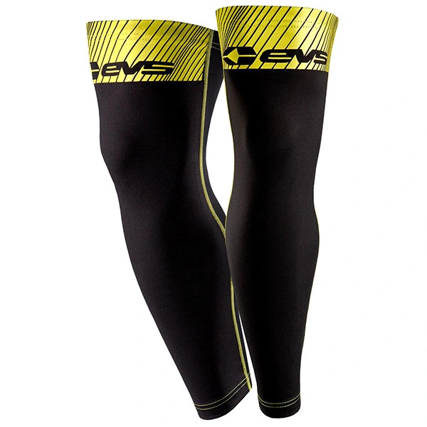 EVS Sports EVS TUG Knee Brace Sleeves - Black / Hi-Viz Yellow