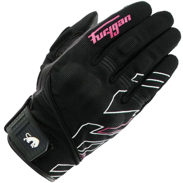 Furygan Furygan Ladies' Jet Neon D3O® Gloves - Black / White / Rose