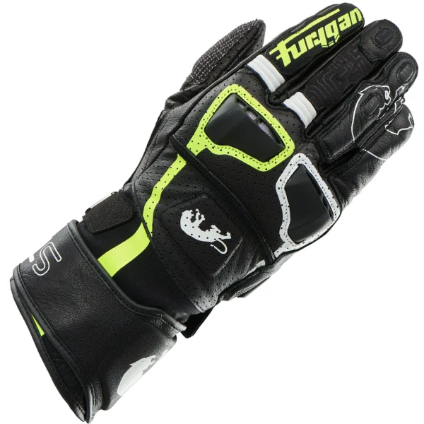 Furygan Furygan Styg 15 Vented Gloves - Black / White / Fluo Yellow