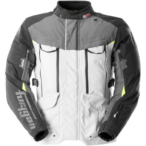 Furygan Furygan Challenger 3C PrimaLoft® Textile Jacket - Black / Pearl / Anthracite / Fluo Yellow