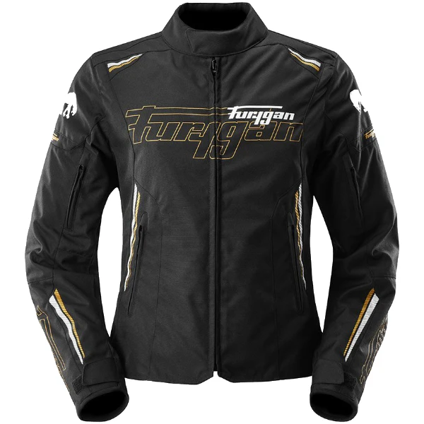 Furygan Furygan Ladies' Agata Textile Jacket - Black / White / Gold