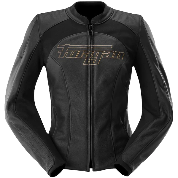 Furygan Furygan Ladies' Romy Leather Jacket - Black / Gold