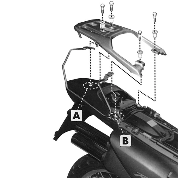 Givi Givi T213 Soft Luggage Support Rails - Honda XL650V Transalp