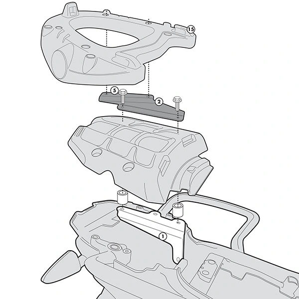 Givi Givi SR6401 Monokey Adaptor Plate - Triumph Tiger 800 / ABS