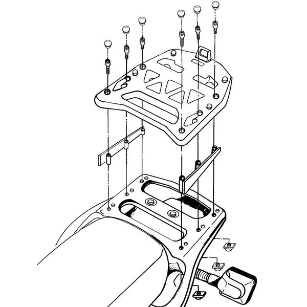 Givi Givi E210 Monokey Adaptor Plate - Honda  XRV750 Africa Twin