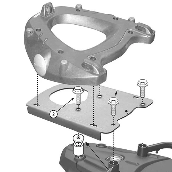 Givi Givi SR5107 Monokey Rear Rack - BMW F800 GS