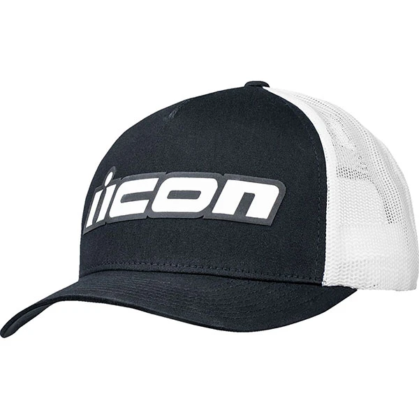 Icon Icon Slant Cap - White / Black
