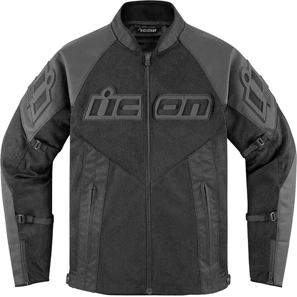 Icon Icon Mesh AF CE Leather Jacket - Black