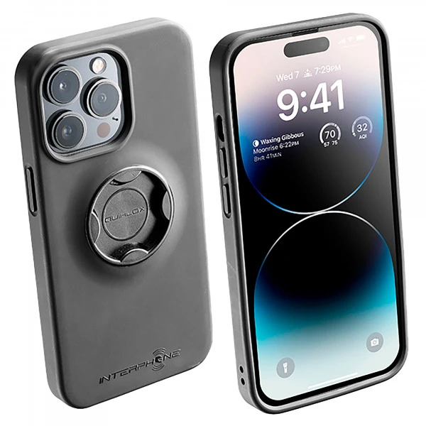 Interphone Interphone Quiklox iPhone 14 Pro Protective Case - Black