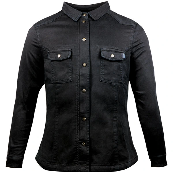 John Doe John Doe Ladies Motoshirt Textile Jacket - Black