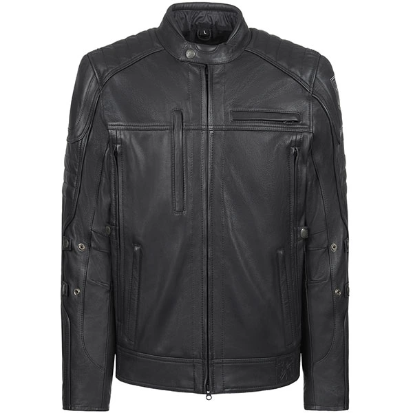 John Doe John Doe Technical Hybrid Leather Jacket - Black