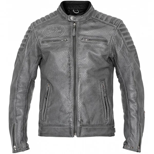 John Doe John Doe Leather Storm Jacket - Grey