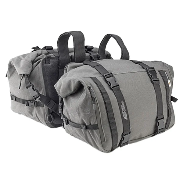 Kappa Kappa RA316 Canvas Saddlebags Grey - 25L