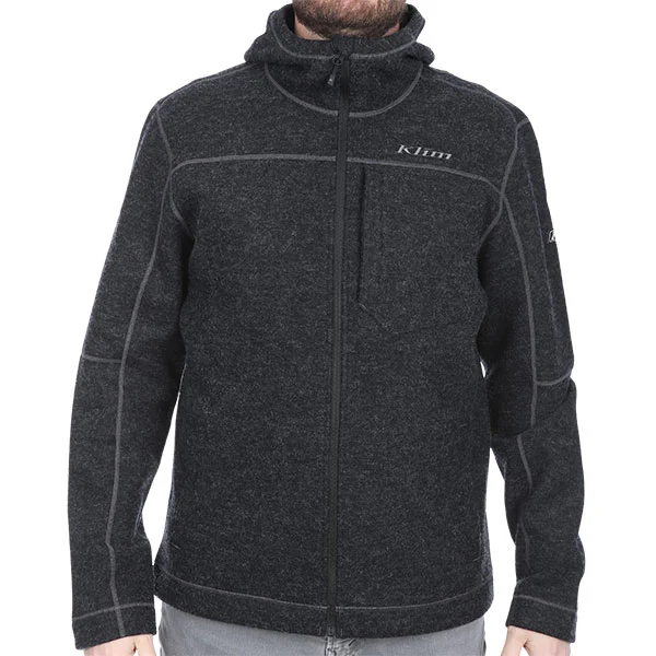 Klim Klim Bighorn Canyon Wool Fleece Hoodie - Black Heather