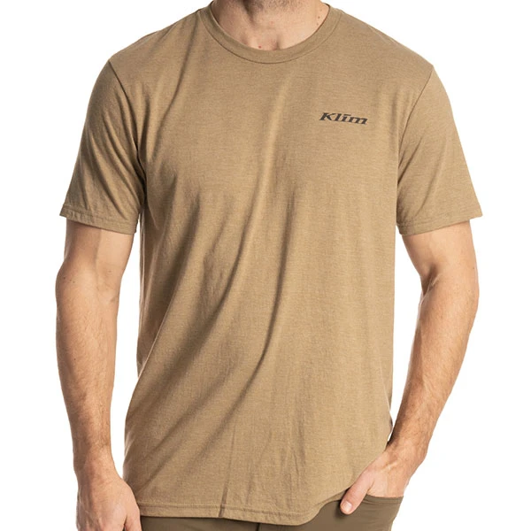 Klim Klim Frontier Tri-Blend Tee - Coyote Brown Heather / Asphalt