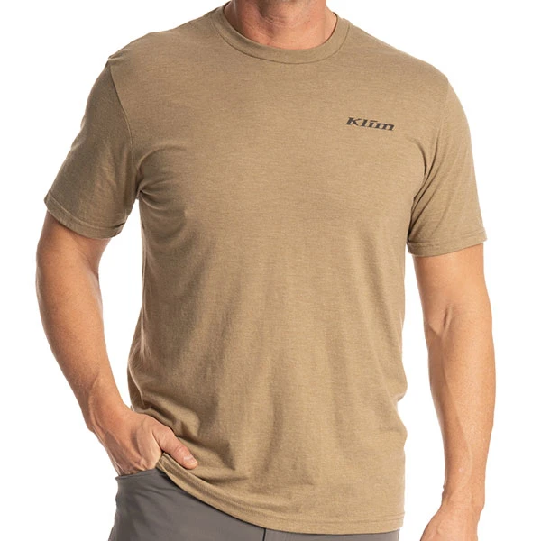 Klim Klim Guts N' Glory Tri-Blend Tee - Coyote Brown Heather / Asphalt