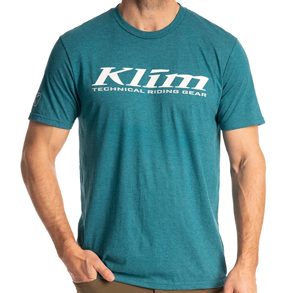 Klim Klim K Corp SS T-Shirt - Heathered Teal / White