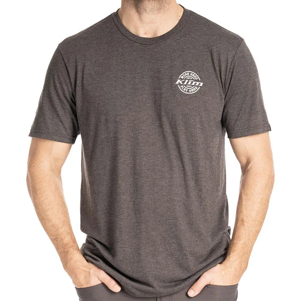 Klim Klim Live to Ride Tri-Blend T-Shirt - Heathered Charcoal / White
