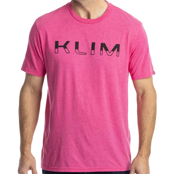 Klim Klim Petrol Tri-Blend T-Shirt - Fuchsia Frost / Black