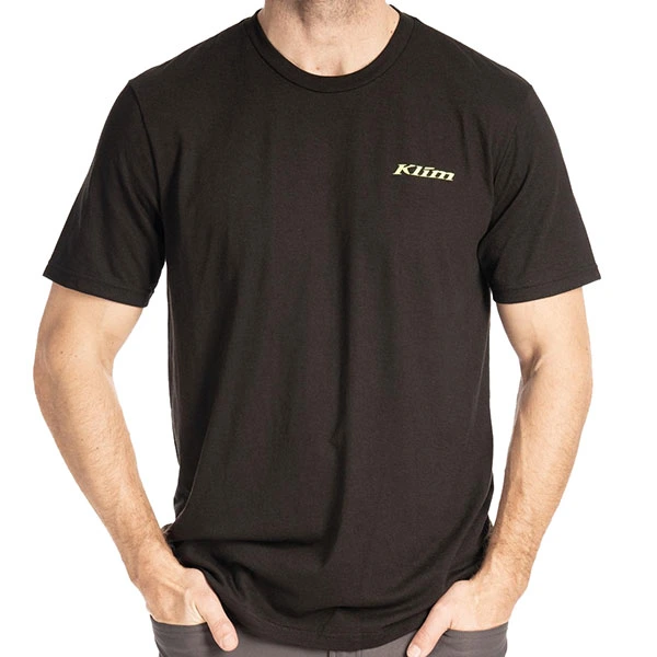 Klim Klim Saddle Mountain Tri-Blend T-Shirt - Black / Hi-Vis