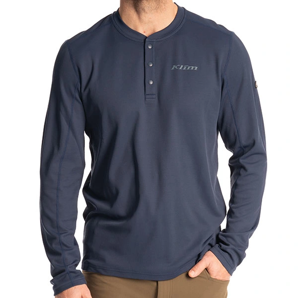 Klim Klim Sidewinder Wool Long Sleeve Shirt - Dress Blues
