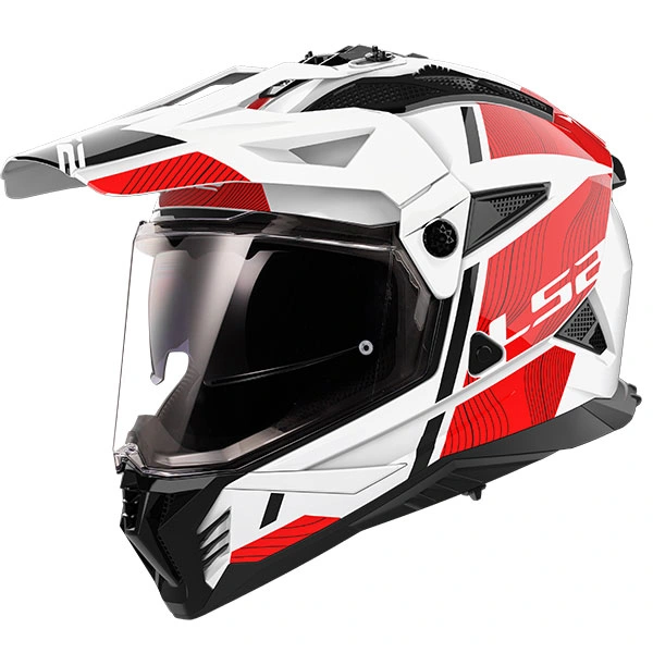 LS2 LS2 Pioneer II - Hill Gloss White / Red