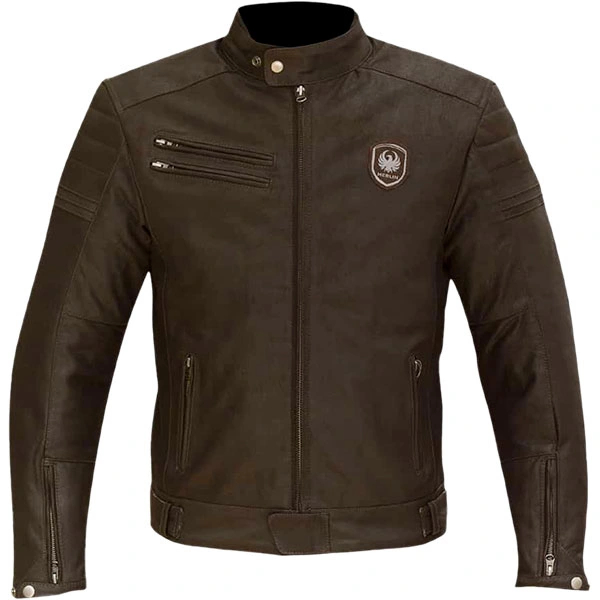 Merlin Merlin Alton II D3O Leather Jacket - Brown